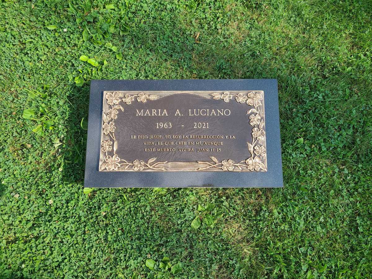 bronze plaque grave marker